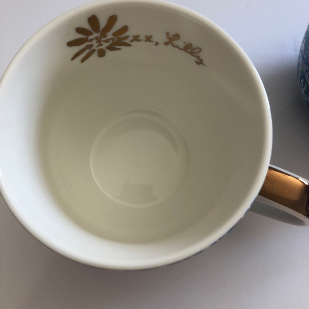 Lilly Pulitzer Ceramic Cappuccino Style 12 oz Mugs - Picture 4 of 9